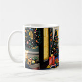 New Wave 1980s Pop Art Christmas Mug Kaffeetasse (Links)