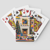 New Wave 1980s Pop Art Christmas Playing Cards Spielkarten (Rückseite)