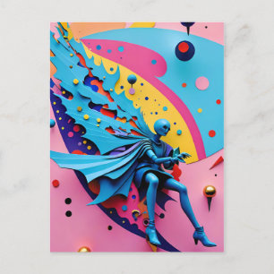 New Wave Angel Fallen - Ken Gage Art Postkarte