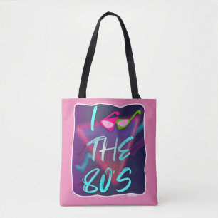 New Wave Glasses Style Aighties Liebe Slogan Tasche