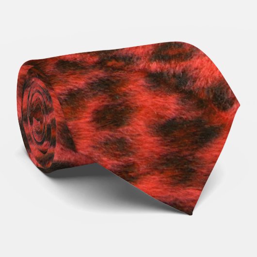 New Wave Leopard Krawatte (Gerollt)