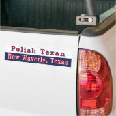 New Waverly Polish Texan Autoaufkleber (Auf Lkw)