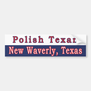 New Waverly Polish Texan Autoaufkleber