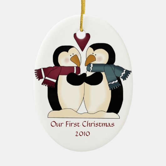 New Wed Penguins Ornament (Vorne)