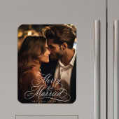 New Weds Erste Weihnachten Frohe und Verheiratetes Magnet