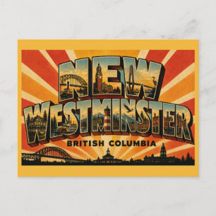 New Westminster BC Royal City Postkarte