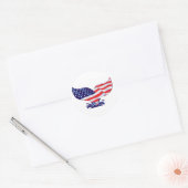 New-Whale-Schwanz-[konvertiert] Runder Aufkleber (Umschlag)