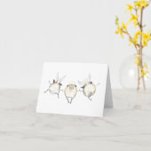 New Wings Mops Engel Beileid-Karte Karte (Gelbe Blume)