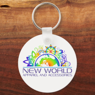 New World Logo Schlüsselanhänger