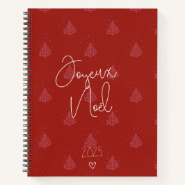 New Year 2025 Bordeaux Notizblock