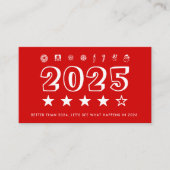 New Year 2025 review Visitenkarte (Vorderseite)