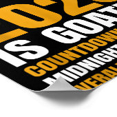 New Year 2026 Bruh No Cap Countdown Bussin Funny R Poster (Ecke)