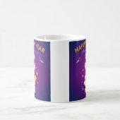 New Year 2026 Bunny Celebration Kaffeetasse (Mittel)