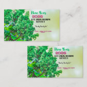 New Year 2026 Coffee Mug with Nature Forest Design Visitenkarte (Vorne/Hinten)