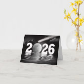 New Year 2026 Full Moon Business Vielen Dank Karte (Gelbe Blume)