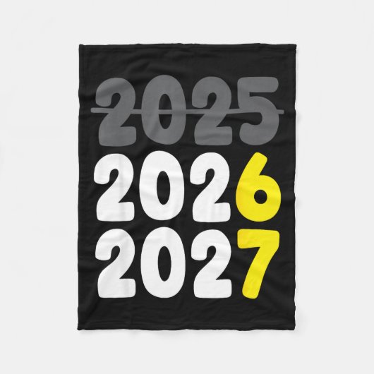 New Year 2026 Funny Six Seven 67 Meme Gen Alpha Sl Fleecedecke (Vorderseite)