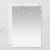 New Year 2026 Golden with Snowflake and Santa Hat Einladung (Rückseite)