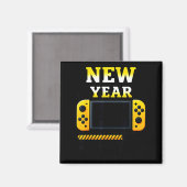 New Year 2026 Loading Gaming Controller New Years Magnet (Vorderseite/Rückseite)