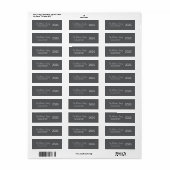 New Year 2026 Modern Simple Gray Return Address  (Vorne)