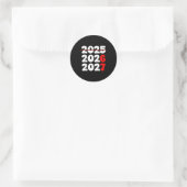 New Year 2026 Shirt 67 Meme Runder Aufkleber (Tasche)