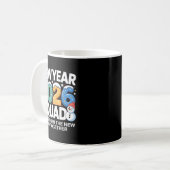 New Year 2026 Squad Funny Snowman Holiday Celebrat Kaffeetasse (Vorderseite Links)