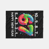 New Year 67 Candy Countdown Funny Happy New Year 2 Fleecedecke (Vorderseite (Horizontal))