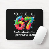 New Year 67 Candy Countdown Funny Happy New Year 2 Mousepad (Mit Mouse)