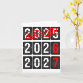 New Year 67 Six Seven Countdown New Year 2026 2027 Karte (Gelbe Blume)