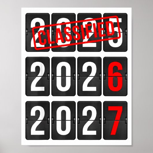 New Year 67 Six Seven Countdown New Year 2026 2027 Poster (Vorne)
