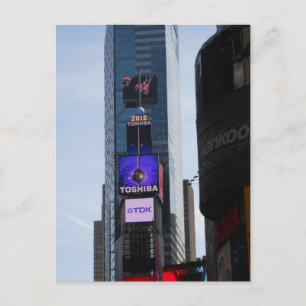 New Year Ball Times Square Postcard New York City Feiertagspostkarte