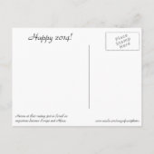 New Year Beginning Well Postcard Feiertagspostkarte (Rückseite)