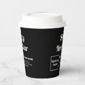 New Year Black Paper Cup Pappbecher (Links)