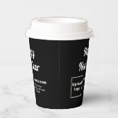 New Year Black Paper Cup Pappbecher (Rechts)