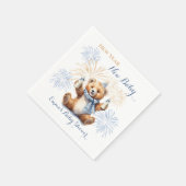 New Year Blue Boy Baby Dusche Napkins Serviette (Ecke)