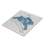 New Year Blue White Bunny Rabbit Delft Dedham Datu Fliese (Seite)