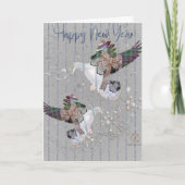 New Year Boganhues Print Karte (Vorderseite)