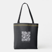 New Year Business Logo Modern Gold Greece Meander Tasche (Rückseite)