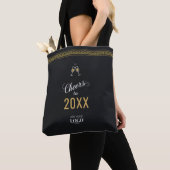 New Year Business Logo Modern Gold Greece Meander Tasche (Von Nahem)