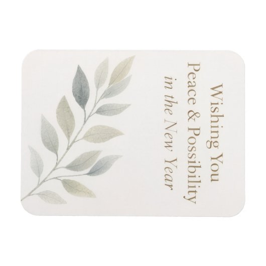 New year calendar magnet (Horizontal)