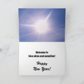 NEW YEAR card Feiertagskarte (Innenseite)