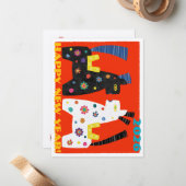 New year card for the year of horse (Nengajo) ノート Mitteilungskarte (Vorderseite/Rückseite Beispiel)