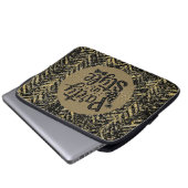 New Year Celebrate,Party in Style,Black Gold  Art Laptopschutzhülle (Vorne Knopf)