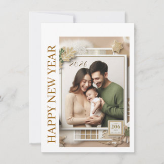 New Year Celebration Card | Couple Wishes Card Feiertagskarte