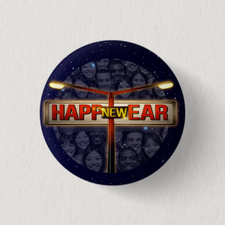 New Year Celebration : New Happiness: 31 December Button