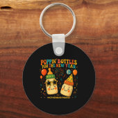 New Year Celebration Pn Bottles Mother Baby Nicu N Schlüsselanhänger (Vorderseite)