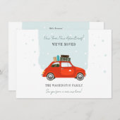 New Year Christmas Holiday Moving Announcement Ankündigung (Vorne/Hinten)