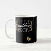 New Year Christmas Pregnancy Announcement Countdow Kaffeetasse (Links)