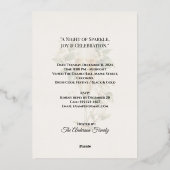 New Year Custom Foil Invitation Card | Elegant Folieneinladung (Rückseite)
