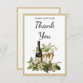 New Year Custom Thank You Card | 2026 Greeting Dankeskarte (Vorne/Hinten)