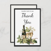New Year Custom Thank You Card | 2026 Greeting Dankeskarte (Vorne/Hinten)